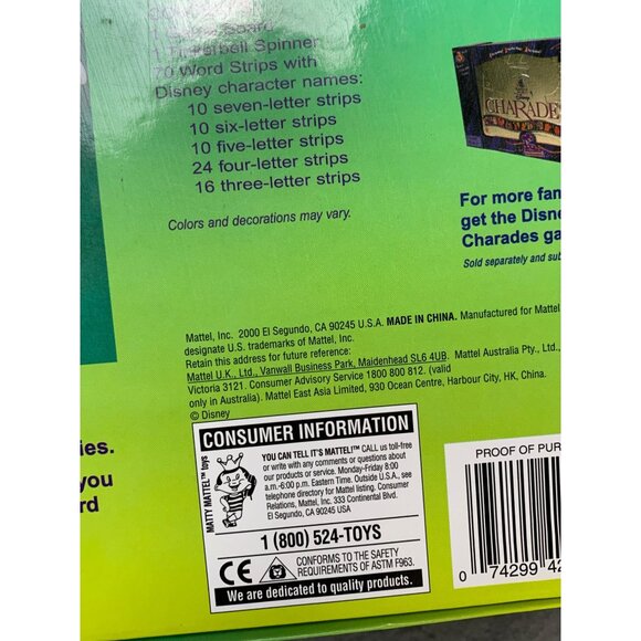 Disney WordCrossing Game 2-8 Players Ages 5+ - Picture 4 of 13